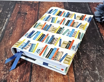 Book Club Adjustable Book Cover | Dust Jacket | Book Sleeve | Bookish Gift | Book Accessories | Padded Book Cover | Reusable Cover