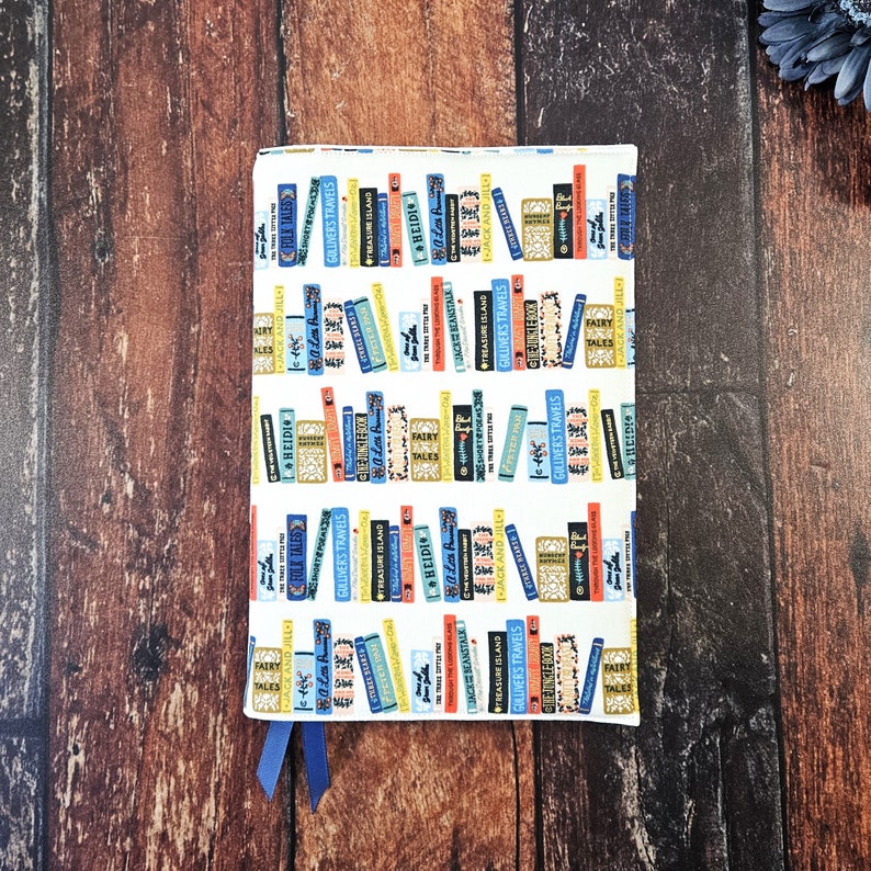 Book Club Adjustable Book Cover Dust Jacket Book Sleeve Bookish Gift Book Accessories Padded Book Cover Reusable Cover image 3