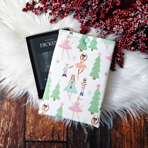 Pink Nutcracker Kindle Sleeve | Book Lover Gift | Colorsoft Pouch | Kindle Case | Bookish Gift | Kindle Cover | Book Bag | Book Sleeve