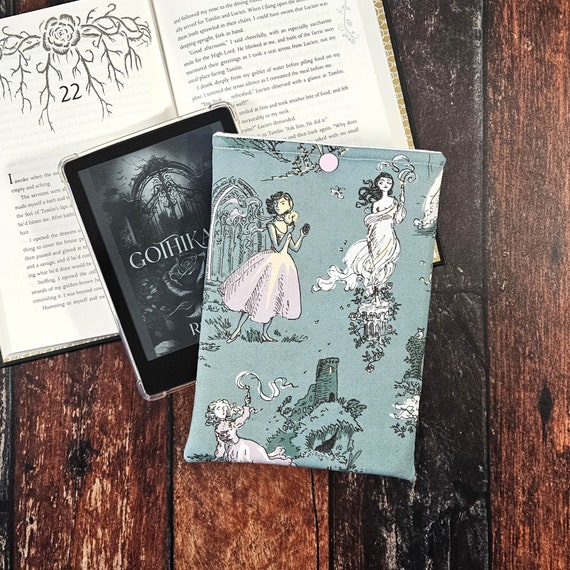 Gothic Romance Kindle Sleeve, Book Lover Gift, E-Reader Case, Book Pouch, Bookish Gift, Romantasy Sleeve for Books