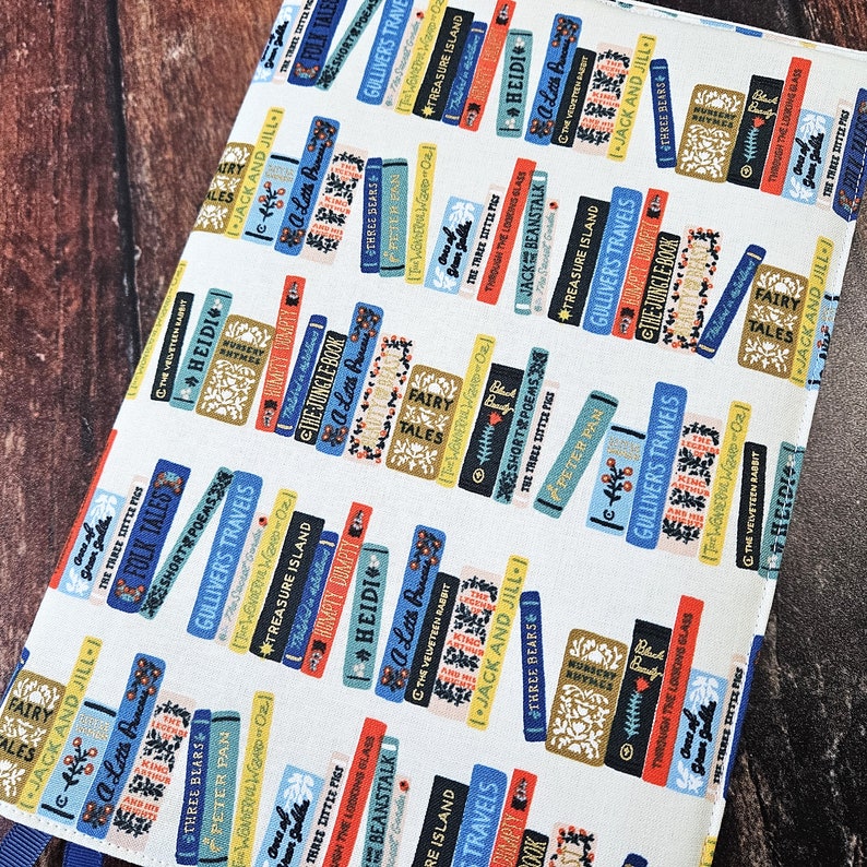 Book Club Adjustable Book Cover Dust Jacket Book Sleeve Bookish Gift Book Accessories Padded Book Cover Reusable Cover image 4