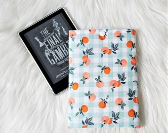 Country Peach Kindle Sleeve | Book Lover Gift | Kindle Case | Kindle Case | Bookish Gift | Kindle Paperwhite Cover | Book Sleeve | Handmade