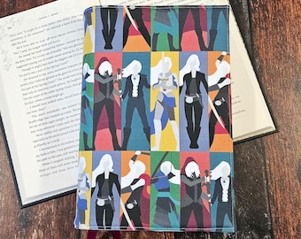 Fantasy Throne Queen Book Cover, Romantasy Reusable Dust Jacket, Bookish Gift, Adjustable Covers