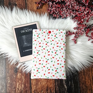 Christmas Lights Kindle Sleeve | Book Lover Gift | Holiday Cover | Kindle Case | Bookish Gift | Kindle Paperwhite Cover | Colorsoft Pouch