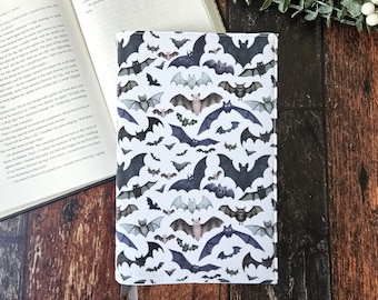 Halloween Bats Adjustable Book Cover | Dust Jacket | Book Sleeve | Bookish Gift | Book Accessories | Gothic Book Cover | Reusable