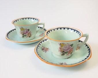 AS IS Adams Ironstone Ming Toi Calyx Ware Made in England Micratex 5 Tea Cups AS IS Adams Ironstone Ming Toi Calyx Ware Made in England Micratex 5 Tea Cups