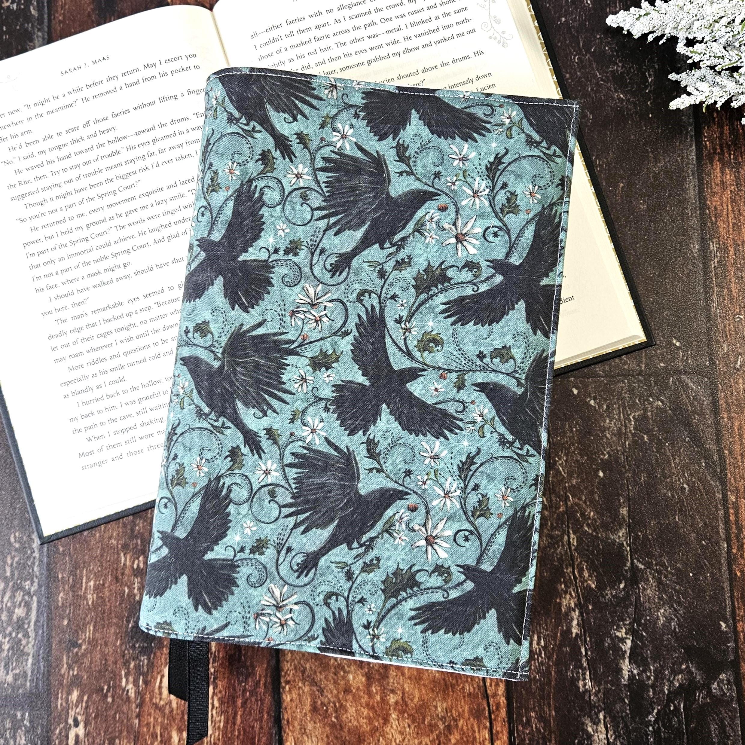 ミスティック・クロウズ ブックカバー グリーンレイヴン 再利用可能 ダストジャケット 本好きギフト 調節可能なカバー - Etsy 日本