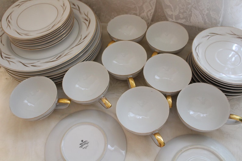 Vintage 1960s MIKASA HARVEST DINNERWARE 32Pc China Golden Etsy
