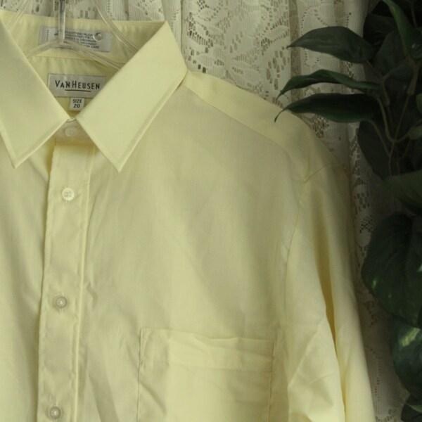 Mens Yellow Button Down Shirt Etsy