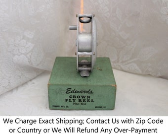 Vintage 1940s-1950s EDWARDS MFG. CO. No. 60 crown Aluminum Fly