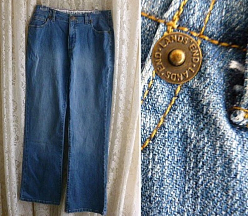 Vintage LANDS END JEANS 30inch Waist 28inch Inseam Etsy