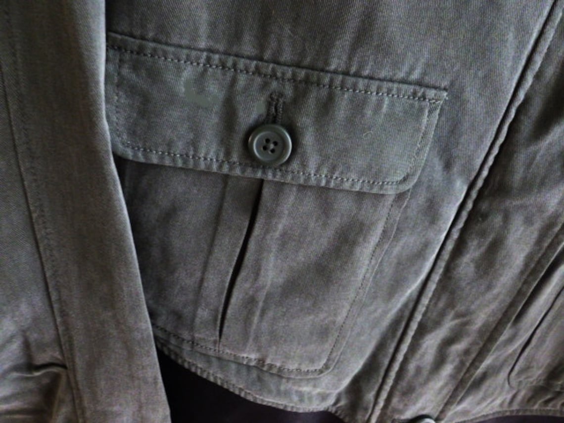 Vintage MILITARY FATIGUE Style JACKET, Ladies Size Large, Olive Drab