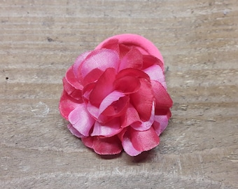 Pink peony ponytail holder, Pink flower headpiece, Small peony bloom, Flower girl hair pin, Pink Dread Band, Ready to ship, Pink hair tie