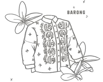 barong coloring page