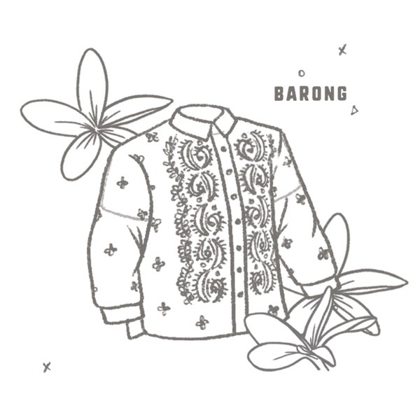 barong coloring page