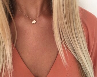 The Little Rose Gold Elephant Necklace | Perfect Gift | Complete with Gift Wrap | Birthday Gift