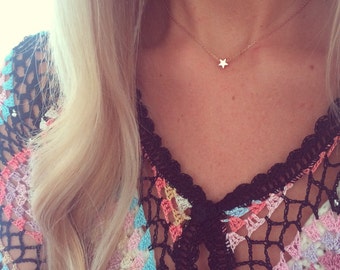The Little Rose Gold Star Necklace - Complete with Gift Wrap