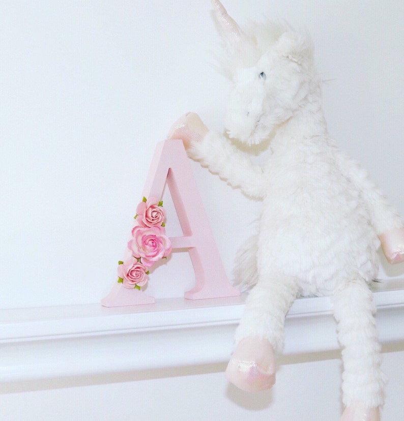 Nursery Letter Flower Letter Wooden Letter Nursery Decor Etsy UK