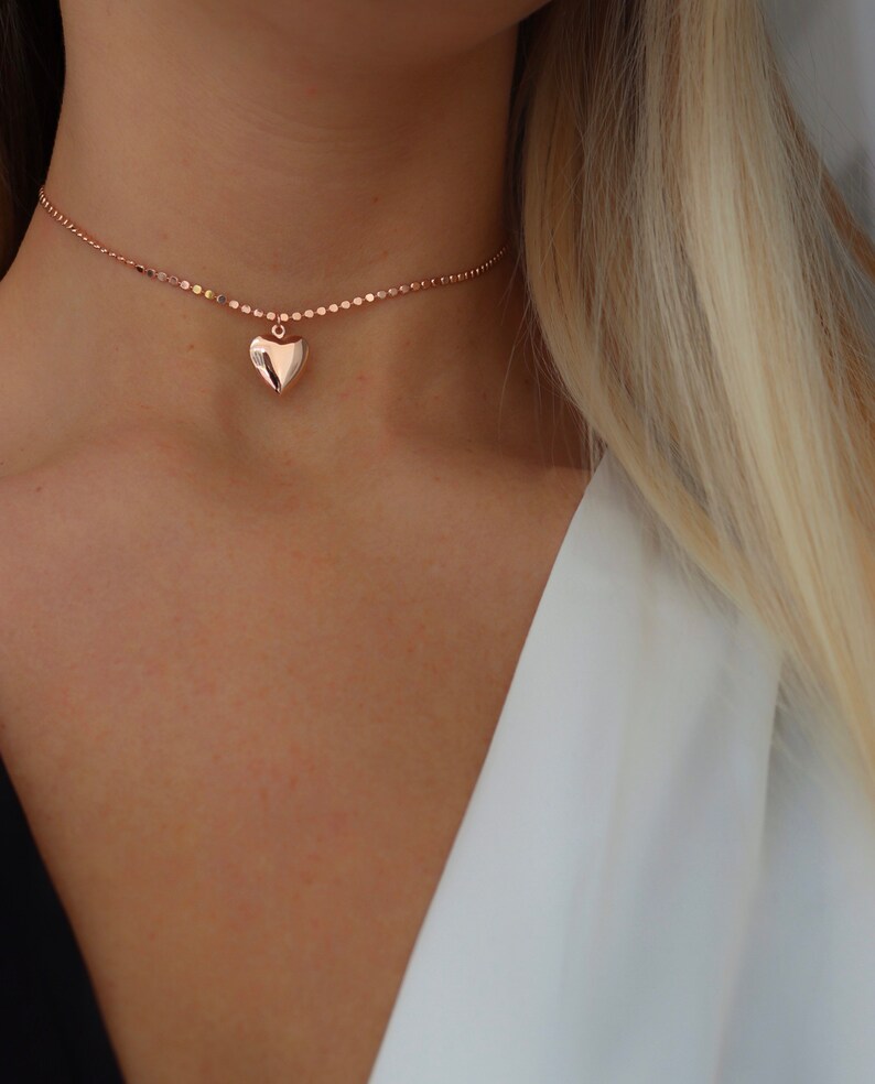 Heart locket choker Clearance