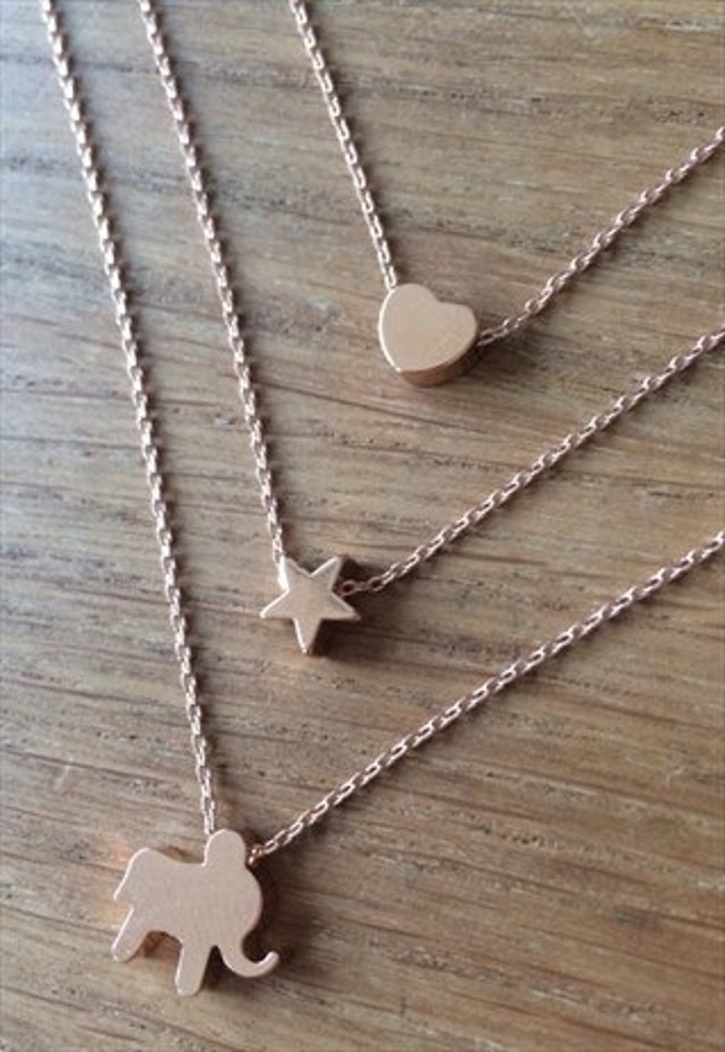 Mothers Day Gift Little Heart Necklace in Rose Gold, Gold & Silver Gift for her Birthday Gift Friend Gift image 6
