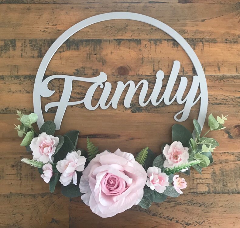 Personalised Baby Flower Hoop Baby Shower Gift New Baby Etsy