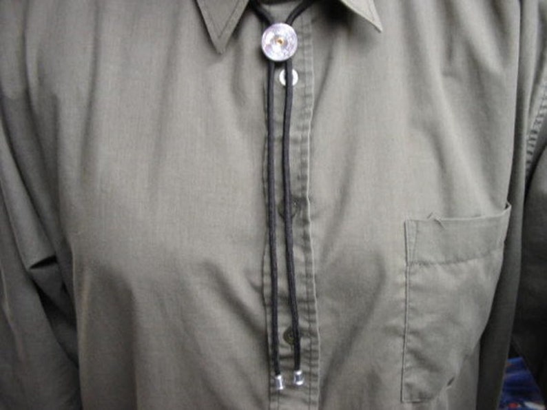 Shotgun Shell Bolo Tie Remington Nickel 12 Ga for Men