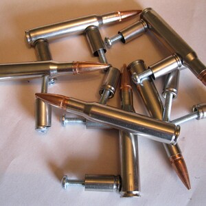 7 poignées de porte d'armoire Bullet 30-06 NICKEL, décoration intérieure