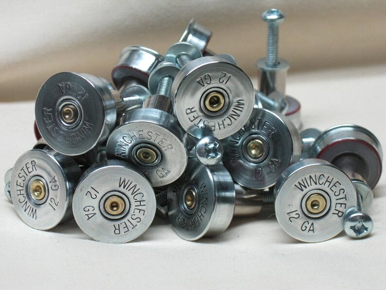 4 Shotgun Shell Cabinet Door Knobs Cupboard Door Pulls Home Etsy