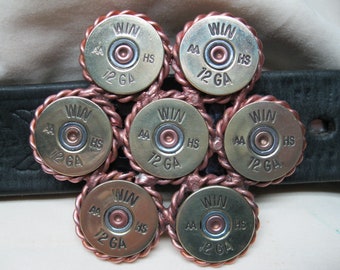 Lucky Seven Deluxe Shotgun Belt Buckle Winchester AA HS Diameter 3"