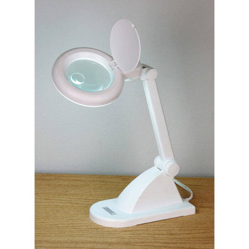 Bench And Desk Magnifying Glass A Accessory Table Lamp Light Etsy