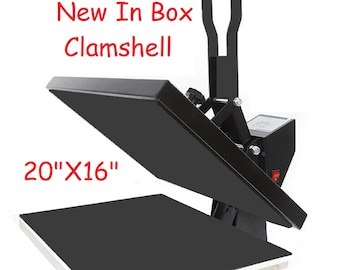 20"x16" Clamshell Heat Press Machine for T-Shirts, Crafts, Home Business