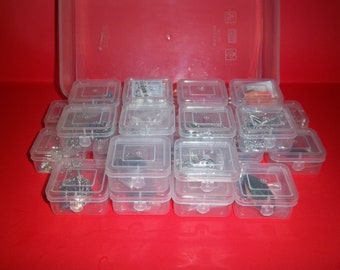 Box Case A Storage Organizer Set of Boxes for Jewelry Mini Tupperware Cases Containers for gems bead Jump rings diamonds stones beads