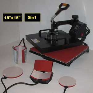 NEW True 15 by 15 360 Digital Heat Press and Accessories Equipment for  Handmade Personalized Unique Items Tools Machine Tool Set 15 X 15 