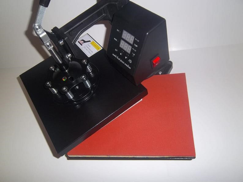 Heat Press A Digital Machine Craft Tool for custom t shirt designs ceramic tiles garments bags plates mouse pads metal glass cotton /& more