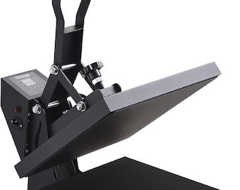 15x15 Clamshell Digital Heat Press Machine for Textiles, Ceramics, Glass
