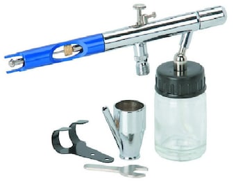 Airbrush Deluxe Kit 3.4 Oz great for you handmade work hobbies modeling and detail work to automotive and body work craft projects and more