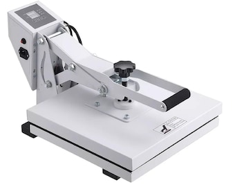 15x15in. Heat Press Machine for T Shirts hoodies, trousers, pillows, bags, table mats, and ceramic tiles 15" by 15"
