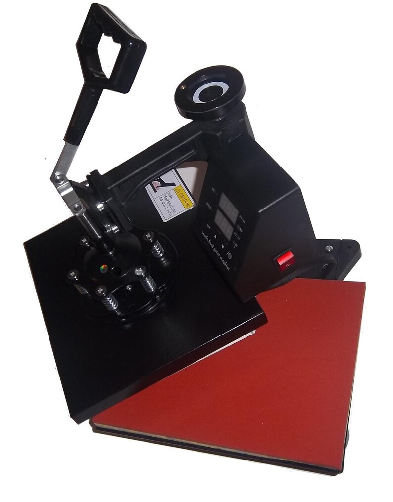 Heat Press A Digital Machine Craft Tool for custom t shirt designs ceramic tiles garments bags plates mouse pads metal glass cotton /& more