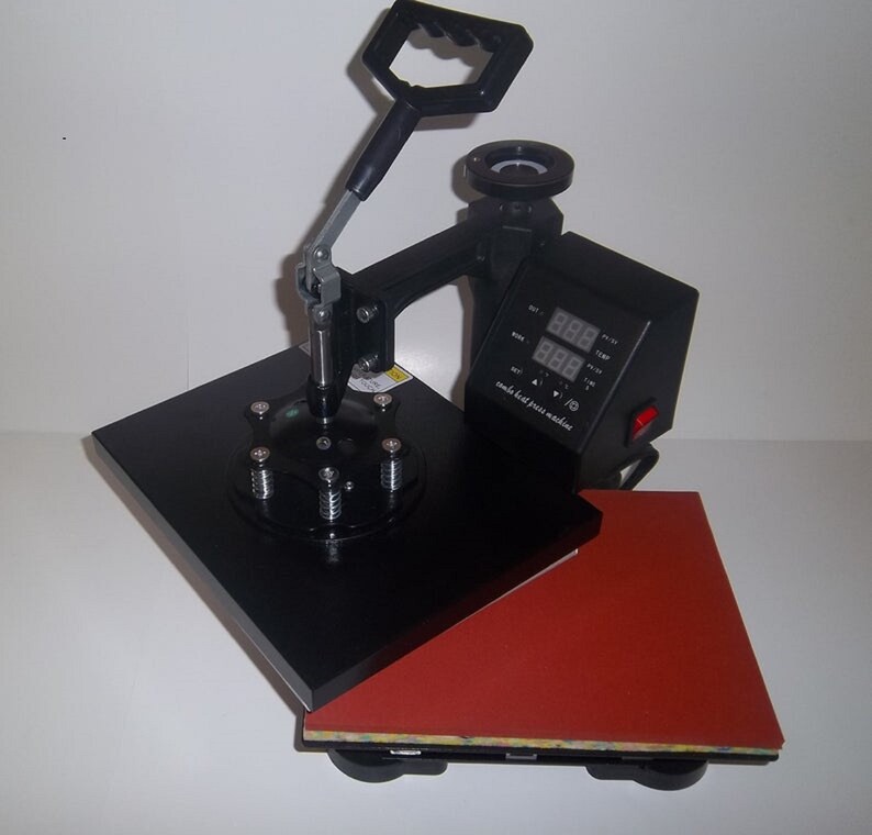 Heat Press A Digital Machine Craft Tool for custom t shirt designs ceramic tiles garments bags plates mouse pads metal glass cotton /& more