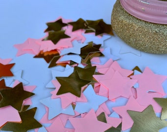 Pink and Gold Star Confetti, Star Confetti, Gold Star Confetti, Confetti, eco-friendly confetti, birthday party decor