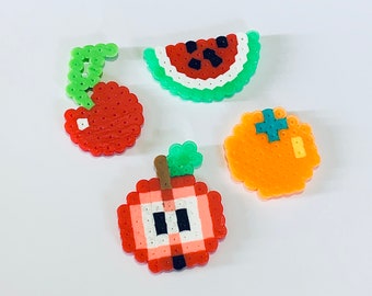 Fruit Perler Beads Magnet- perler beads, fruit magnets, kitchen magnets