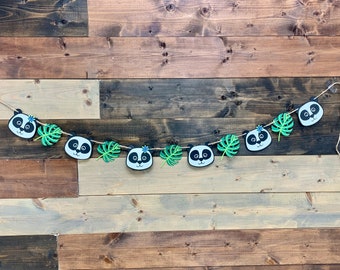 Panda Banner- panda face, banner,