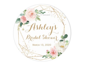Blush Floral Bridal Shower Edible Image, Modern Wreath Edible Image, Custom Bridal Shower Image, Shower Icing Image, Spring Bridal Shower
