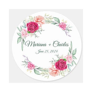 Vintage Floral Image, Custom Cookie Icing Image, Pink Floral Bridal Image, Floral Wedding Shower, Wedding Cookie Image, Edible Sticker