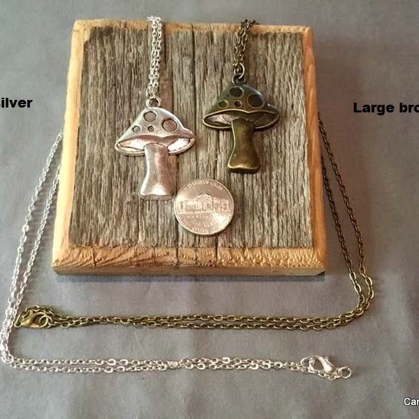 Mushroom necklaces - Gregg Allman/Allman Brothers band commemorative - many designs! FAN FAVORITE!