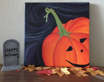 Halloween painting | Etsy
