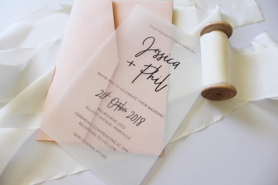 Image result for transparent wedding invitations