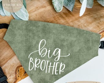 Big Brother Dog Bandana | Pregnancy Announcement | Dog Photo Prop