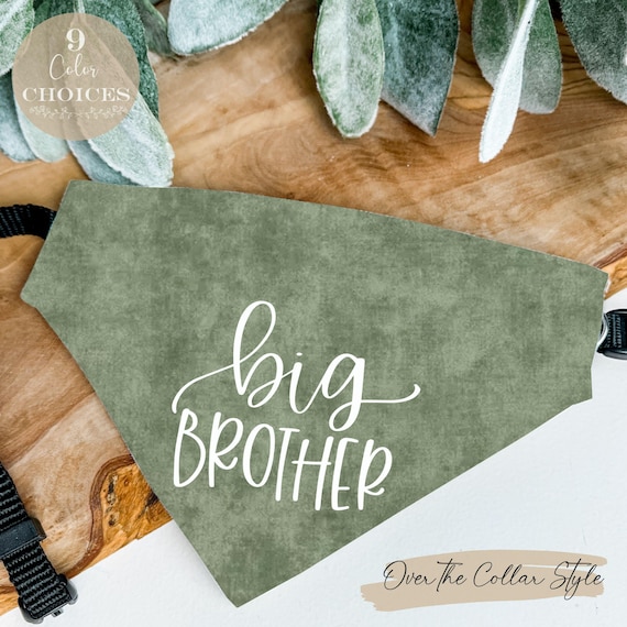 Big Brother Dog Bandana | Pregnancy Announcement | Dog Photo Prop