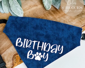 Birthday Boy Dog Bandana Birthday Bandana for Photo Shoot Birthday Pet Bandana